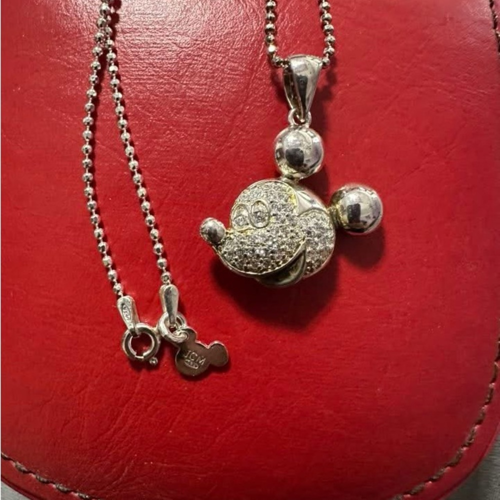 Disney Silver Mickey Mouse Necklace